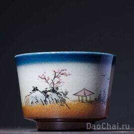 Пиала 110мл, керамика, ручная роспись (52023)-