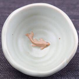 Пиала 65мл "Рыбка", керамика жу яо  (52914)-