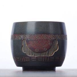 Пиала 100мл "Орнамент", циньчжоуская керамика (52926)-