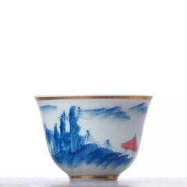 Пиала 60мл «Пейзаж», фарфор (52960)-