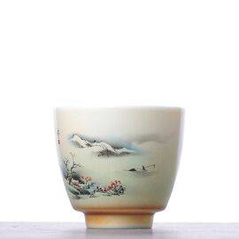 Пиала 120мл “Рыбацкая джонка”, фарфор (52962)-