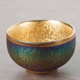 Пиала 120мл павлинья глазурь, цзяньчжань (52897)-