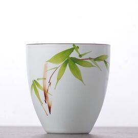 Пиала 85мл “Зеленый бамбук”, фарфор (53003)-