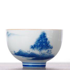 Пиала 70мл "Пейзаж", ручная роспись (53006)-