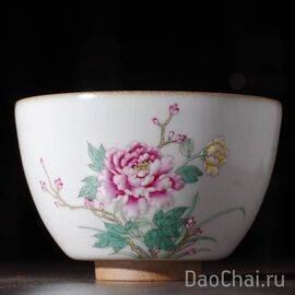 Пиала 100мл "Пион", цзиндэчжэньский фарфор (52304)-