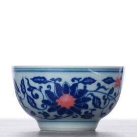 Пиала 70мл "Цветы", керамика (53086)-