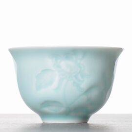 Пиала 100мл "Хризантема", селадон (53108)-