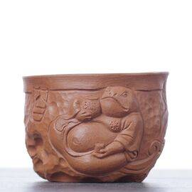 Пиала 120мл "Пиршество", глина, ручная работа (53130)-