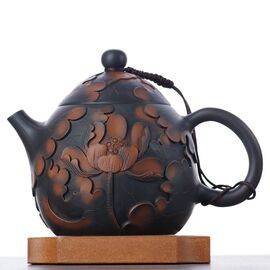Чайник 315мл "Лотосовый пруд", цзяньшуйская керамика (790208)-