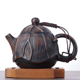 Чайник 185мл "Лист лотоса", цзяньшуйская керамика (790156)-