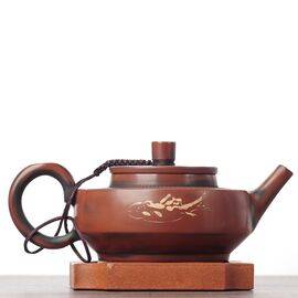 Чайник 220мл "Рыба", цзяньшуйская керамика (790151)-
