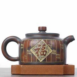 Чайник 150мл “Иероглиф Фу", циньчжоуская керамика (78298)-
