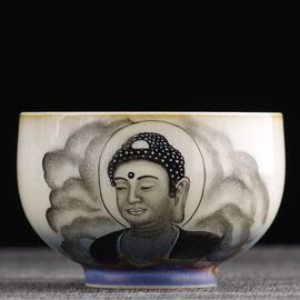 Пиала 105мл "Архат", керамика из Цзиндечжень (401021)-