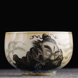 Пиала 105мл "Чжун Куй - борец с духами", керамика из Цзиндечжень (401055)-