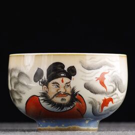 Пиала 105мл "Чжун Куй - борец с духами", керамика из Цзиндечжень (401060)-