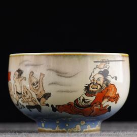 Пиала 105мл "Чжун Куй - борец с духами", керамика из Цзиндечжень (401061)-