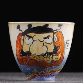 Пиала 75мл "Чжун Куй - борец с духами", керамика из Цзиндечжень (401012)-