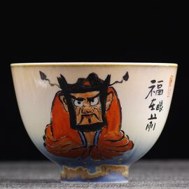 Пиала 125мл "Чжун Куй - борец с духами", керамика из Цзиндечжень (401024)-