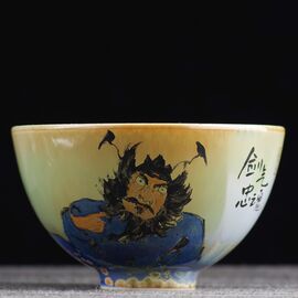 Пиала 125мл "Чжун Куй - борец с духами", керамика из Цзиндечжень (401033)-