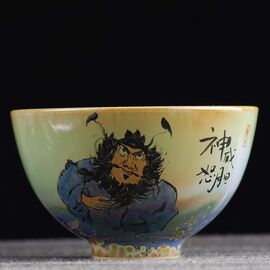 Пиала 125мл "Чжун Куй - борец с духами", керамика из Цзиндечжень (401077)-