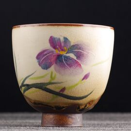 Пиала 120мл "Орхидея", керамика из Цзиндечжень (401151)-