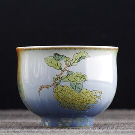 Пиала 65мл "Цитрон - ладонь Будды", керамика из Цзиндечжень (401144)-