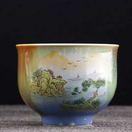 Пиала 70мл "Озеро", керамика из Цзиндечжень (401140)-