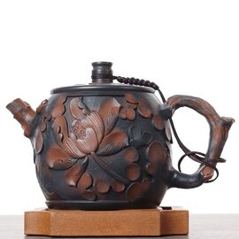 Чайник 295мл "Лотос", цзяньшуйская керамика (790225)-