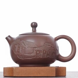 Чайник 165мл "Город", циньчжоуская керамика (78313)-