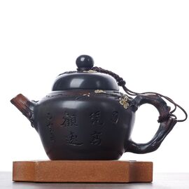 Чайник 135мл "Гунчунь - цветущая слива", цзяньшуйская керамика (790251)-