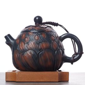 Чайник 225мл "Цветок лотоса", цзяньшуйская керамика (790258)-