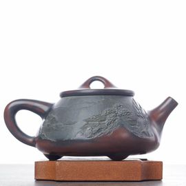Чайник 225мл "Пейзаж", циньчжоуская керамика (78355)-