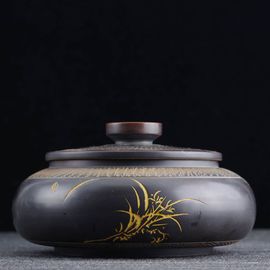 Чайница "Орхидея", циньчжоуская керамика (87299)-