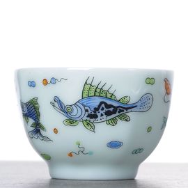 Пиала 65мл "Рыбы", фарфор (53283)-