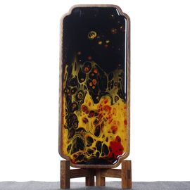 Столик Ганьпао "Для сухого заваривания", лаковая роспись (71019)-