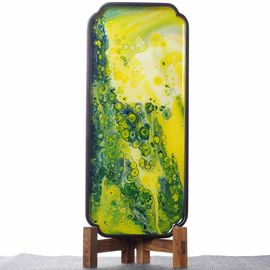 Столик Ганьпао "Для сухого заваривания", лаковая роспись (71031)-