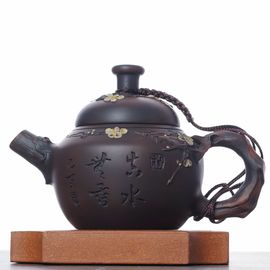 Чайник 115мл "Гунчунь - цветущая слива", цзяньшуйская керамика (790320)-