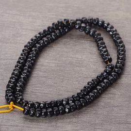 Четки 114 бусин, 6мм, "Семя маракуй", кокосовая плодоножка (99205)-