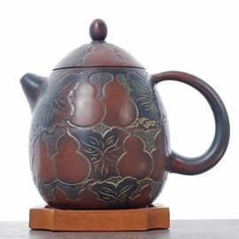 Чайник 580мл "Горлянки", циньчжоуская керамика (78359)-