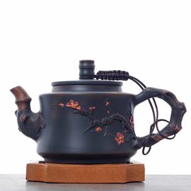 Чайник 235мл "Гунчунь - цветущая слива", цзяньшуйская керамика (790331)-