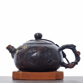 Чайник 250мл "Гунчунь - цветущая слива", цзяньшуйская керамика (790328)-