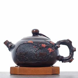 Чайник 255мл "Гунчунь - цветущая слива", цзяньшуйская керамика (790361)-