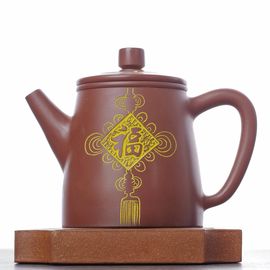 Чайник 120мл "Иероглиф Фу", циньчжоуская керамика (78345)-