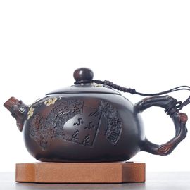 Чайник 230мл "Гунчунь - цветущая слива", цзяньшуйская керамика (790357)-