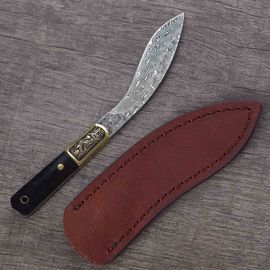 Нож для колки пуэра "Кукри", дамасская сталь (81331)-