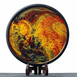 Столик Ганьпао "Для сухого заваривания", лаковая роспись (71088)-