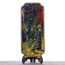 Столик Ганьпао "Для сухого заваривания", лаковая роспись (71057)-