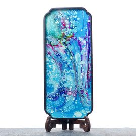 Столик Ганьпао "Для сухого заваривания", лаковая роспись (71047)-