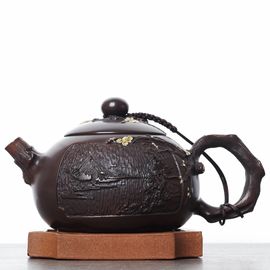 Чайник 245мл "Гунчунь - цветущая слива", цзяньшуйская керамика (790404)-