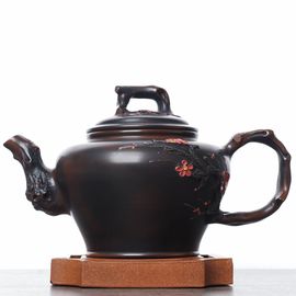 Чайник 305мл "Гунчунь - цветущая слива", цзяньшуйская керамика (790409)-